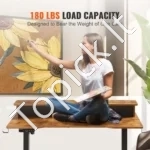 Elektrinis reguliuojamo aukščio darbo stalas su dviem lygiais, 120x60 cm - Image 3