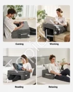 Ergonomiška Skaitymo Pagalvė, 61 x 53.3 x 29 cm, Pilka - Image 6