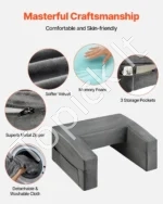 Ergonomiška Skaitymo Pagalvė, 61 x 53.3 x 29 cm, Pilka - Image 4