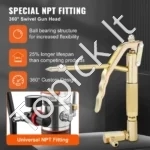 Galinga Nešiojama Pneumatinė Tepimo Pompa 0.6–0.8 MPa, Aliuminis, 690 x 320 x 320 mm - Image 2