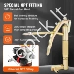 Galinga Tepalo (Tepimo) Pompa, Aliuminio Lydinio, 50:1 Slėgio Santykis, 396 cm Aukšto Slėgio Žarna, 125 x 115 x 680 mm - Image 2