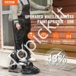 Galingas Beoris Dažymo Purkštuvas su Ratukais 750W / 3000 PSI, Maks. 1.2 L/min - Image 2