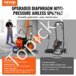 Galingas Beoris Diafragminis Dažymo Aparatas Su Vežimėliu, 1100 W, 2000 PSI, 2,0 L/min - Image 2