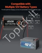 Galingas DC-DC Akumuliatoriaus Įkroviklis 12V 60A (750 W), Ličio/AGM/GEL - Image 4