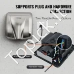 Galingas Komercinis Rankų Džiovintuvas 1300W, HEPA Filtras (99,97%), Džiovinimas Per 7-10 s - Image 5