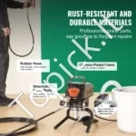 Galingas Nešiojamas Beoris Dažymo Purkštuvas 950W / 3000 PSI, Maks. 2.0 L/min, Su 15 m Žarna - Image 5