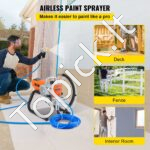 Galingas Profesionalus Beoris Dažymo Purkštuvas Ant Stovo, 1800 W, 3000 PSI, 1,8 L/min - Image 2