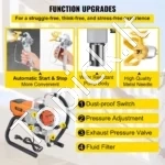 Galingas Profesionalus Beoris Dažymo Purkštuvas Ant Stovo, 1800 W, 3000 PSI, 1,8 L/min - Image 6