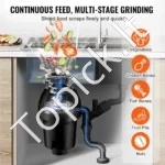 Galingas Virtuvės Atliekų Smulkintuvas 1,25 AG (930W) - Image 2