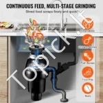 Galingas Virtuvės Atliekų Smulkintuvas 3/4 AG (550W), Tylus ir Greitas - Image 5