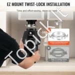 Galingas Virtuvės Atliekų Smulkintuvas 3/4 AG (550W), Tylus ir Greitas - Image 3