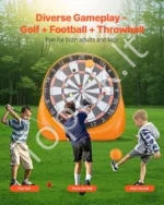 Gigantiškas Pripučiamas Futbolo Smiginis (Dartboard) 305 cm - Image 2