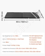 Gimnastikos Salės/Krepšinio Sienos Apsaugos Paminkštinimas: 1500 x 500 x 50 mm - Image 7