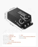 Golfo Vežimėlio Greičio Valdiklis (Controller) EZGO TXT 1206HB-5201, 48V 250A - Image 3