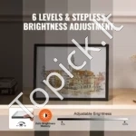 Įkraunama LED Piešimo Lenta A3, Juoda, 6 Ryškumo Lygiai, Itin Plona, 38.3×27.8 cm - Image 3