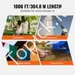 Ilga Pinta Nailono Virvė 5 mm x 304,8 m – Juoda, 3,2 kN Atsparumas, 32 Sruogos - Image 3