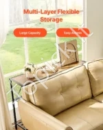 Industrialus Trijų Lygių Konsolinis Stalas. 106 x 30 x 73,5 cm - Image 5