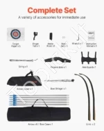 Išardomas Medinis Recurve Lankas (Takedown Recurve Bow), 1524 mm, 13,61 kg Tempimo Jėga - Image 3