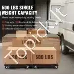 Jungiami Krovinių Vežimėliai (2 Vnt.), Kiekvienas Atlaiko 227 kg, su 4 Ratukais - Image 5