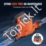 Ketaus Cirkuliacinis Šildymo Siurblys 72W, 50 L/min, Maks. Kėlimas 4 m, 1-1/2 colio Jungtis - Image 2