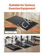 Kompaktiškas Apsauginis Kilimėlis Walking Pad Treniruokliams, 60 x 130 cm, 4 mm PVC - Image 2
