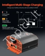 Kompaktiškas DC-DC Akumuliatoriaus Įkroviklis 12V 20A (250 W), Ličio/AGM/GEL - Image 5