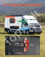 Kompaktiškas DC-DC Akumuliatoriaus Įkroviklis 12V 20A (250 W), Ličio/AGM/GEL - Image 6