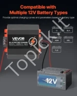 Kompaktiškas DC-DC Akumuliatoriaus Įkroviklis 12V 20A (250 W), Ličio/AGM/GEL - Image 4
