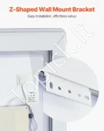 Kompaktiškas Išmanusis LED Vonios Veidrodis 50 x 70 cm, 3 Šviesos Spalvos - Image 6