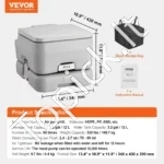 Kompaktiškas Nešiojamas Kempingo Tualetas 12 L (Atliekų Talpa) - Image 7