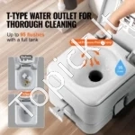 Kompaktiškas Nešiojamas Kempingo Tualetas 12 L (Atliekų Talpa) - Image 3