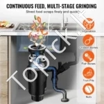 Kompaktiškas Virtuvės Atliekų Smulkintuvas 1/2 AG (370W) - Image 2