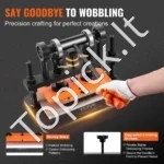 Kompaktiškos Rankinės Odos Staklės: 1.5 T Spaudimas, 260 x 120 mm Plokštė - Image 3