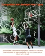 Krepšinio Stulpo (Polo) Apsaugos Paminkštinimas: 180 cm Aukščio, 30 mm Storio - Image 3