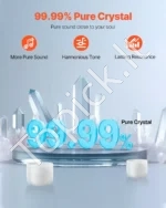 Krištolinių Dainuojančių Dubenelių Rinkinys (2 vnt.), 20,3 cm (A nata) ir 25,4 cm (F nata) - Image 3