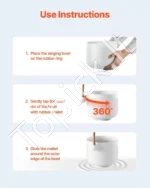 Krištolinių Dainuojančių Dubenelių Rinkinys (2 vnt.), 20,3 cm (A nata) ir 25,4 cm (F nata) - Image 5