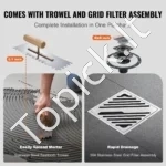 Kvadratinis Dušo Padėklo Rinkinys 183 cm x 183 cm, 50,8 mm ABS - Image 3