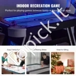 LED Oro Ritulio Stalas 183 cm, Elektroninis Skaičiavimas, Su 2 Ritulio Mušikliais (Pushers) ir 2 Rituliais (Pucks) - Image 6