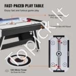 LED Oro Ritulio Stalas 183 cm, Elektroninis Skaičiavimas, Su 2 Ritulio Mušikliais (Pushers) ir 2 Rituliais (Pucks) - Image 3