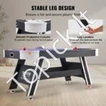 LED Oro Ritulio Stalas 183 cm, Elektroninis Skaičiavimas, Su 2 Ritulio Mušikliais (Pushers) ir 2 Rituliais (Pucks) - Image 4