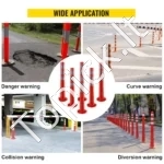 Lankstūs Kelio Žymėjimo Stulpeliai (6 vnt.), Oranžiniai, 75 cm Aukščio, Su Spyruokliuojančiu Pagrindu - Image 7