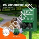 Lauko Šunų Atliekų Šalinimo Stotelė su Maišelių Dalytuvu, 600 Maišelių Komplekte - Image 3