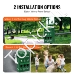 Lauko Šunų Atliekų Šalinimo Stotelė su Maišelių Dalytuvu, 600 Maišelių Komplekte - Image 4