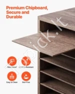 Lentyna Popieriui / Dokumentų Rūšiuoklis su 27 Skyriais, Išimamos Lentynėlės,80 x 29.7 x 55 cm - Image 3