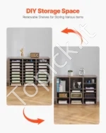 Lentyna Popieriui / Dokumentų Rūšiuoklis su 27 Skyriais, Išimamos Lentynėlės,80 x 29.7 x 55 cm - Image 5