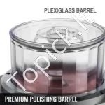 Magnetinė Juvelyro Poliravimo Mašina (250 W) su 185x130 mm Būgnu – 1400–2000 RPM - Image 2