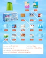 Magnetiniai Konstravimo Blokeliai „Ledynų Pilis“ , 150 Dalių - Image 7