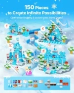 Magnetiniai Konstravimo Blokeliai „Ledynų Pilis“ , 150 Dalių - Image 2