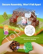 Magnetiniai Konstravimo Blokeliai „Miško Pilis“, 150 Dalių Rinkinys, Stiprūs Magnetai - Image 3