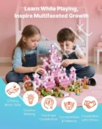 Magnetiniai Konstravimo Blokeliai „Princesės Pilis“, 100 Dalių Rinkinys - Image 4